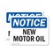 Signmission New Motor Oil, 7 in W x Rectangle, Vinyl Decal OS-2PACK-NS-D-57-L-14328 - alternate 1